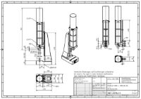 Pneumatic Press 13KN 80mm Stroke Dimension B 65-350mm