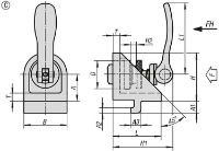 K1049 Clamping Angle Form C Drawing