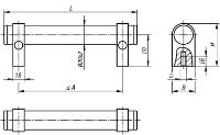 Tubular handles adjustable Drawing