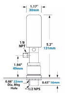 NEMA 12 Cabinet Cooler Only, 550 Btu/hr, 1/8 NPT