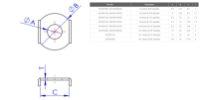 Pair Of Stainless Steel Flanged Washer For 10mm & 3/8" Spindles