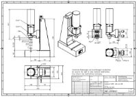 Pneumatic Press 4.5KN 60mm Stroke Dimension B 70-325mm