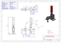 GH-12265-SS stainless steel vertical flat base toggle clamp 340Kg