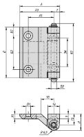 Hinges Stainless Drawing