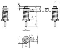 Hook clamps with collar