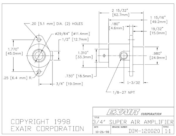 Super Air Amplifier In Aluminium 10mm Bore Ratio 12-1