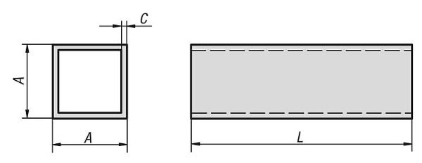 Square tubes