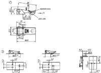 59mm Steel Adjustable Screw Latch with Padlock Ring Dimensions