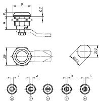 Quarter-turn locks