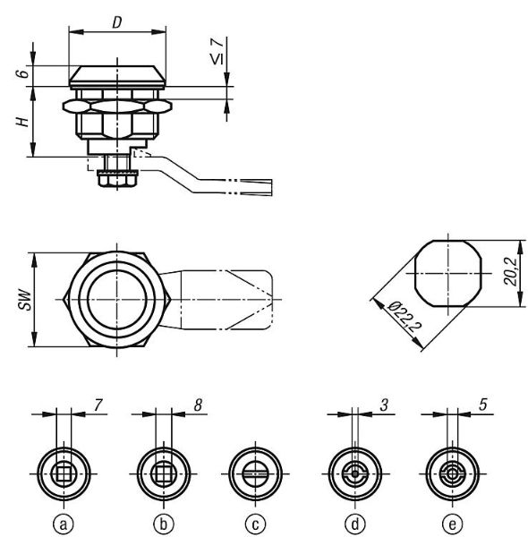 Quarter-turn locks