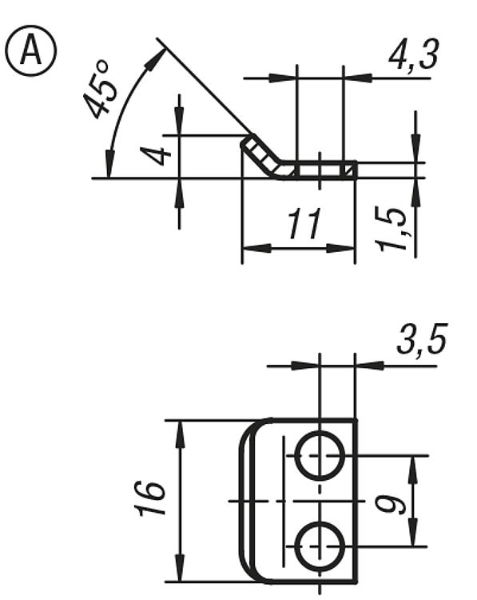 Stainless Steel Catch Plate for GH-43.1430702