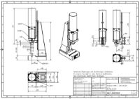 Pneumatic Press 4.5KN 100mm Stroke Dimension B 65-350mm