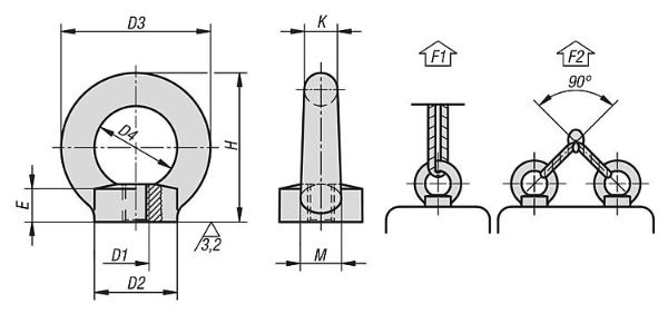 K0768 Lifting Eye Bolts