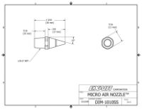 Micro Stainless Steel Air Nozzle, 1/8 BSP