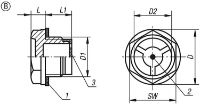 K0445 Oil Level Sight Glass Drawing Form B