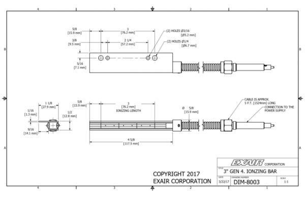 3" (76mm) Gen 4 Ionizing Bar Only