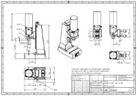 Pneumatic Press 4.5KN 40mm Stroke Dimension B 60-285mm