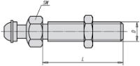 Levelling feet Spindle