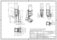 Pneumatic Press 8.5KN 40mm Stroke Dimension B 58-243mm