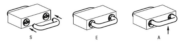 Pull handles Detachable Drawing 2