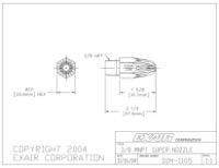 Super Air Nozzle In Zinc Alloy 3/8" BSP Force 850g