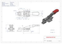 GH-40323 Horizontal Latch Toggle Clamp 163Kg