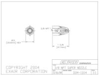 Super Air Nozzle In Zinc Alloy 3/8" BSP Female Force 850g