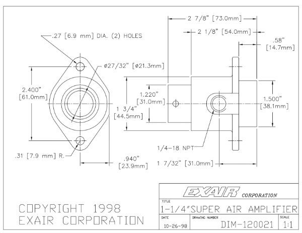 1-1/4" Super Air Amplifier Kit