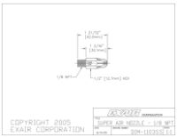 Stainless Steel Mini Super Air Nozzle, 1/8 BSP