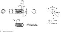 Stainless Steel Kipp Spring Plungers with High Spring Force D=M03 L=7, Good Hand UK, Technical Drawing 