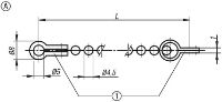 K1125 Ball Chain Form A Drawing