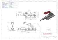 GH-30608M Push Pull Square Plunger Clamp 41.3mm Size 318Kg