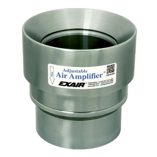 Adjustable Air Amplifier In Aluminium 77mm Bore