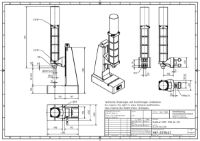 Pneumatic Press 17KN 60mm Stroke Dimension B 70-325mm