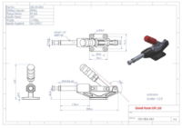 GH-304-HM Push Pull Toggle Clamp 60.4mm Size 680Kg