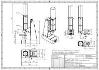 Pneumatic Press 8.5KN 120mm Stroke Dimension B 70-325mm