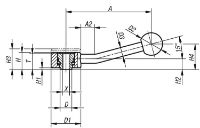 Angled tension lever ex thread