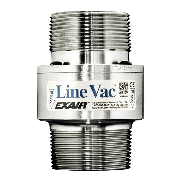 2-1/2" NPT Stainless Steel Threaded Line Vac