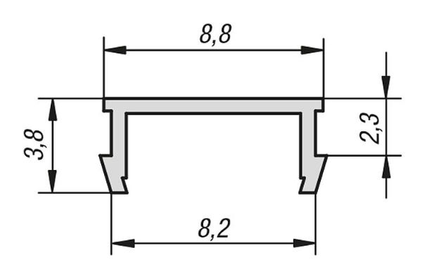 K1055 Cover Profile Drawing