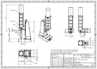 Pneumatic Press 17KN 40mm Stroke Dimension B 60-285mm