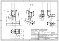 Pneumatic Press 4.5KN 100mm Stroke Dimension B 60-285mm