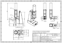 Pneumatic Press 8.5KN 100mm Stroke Dimension B 70-325mm