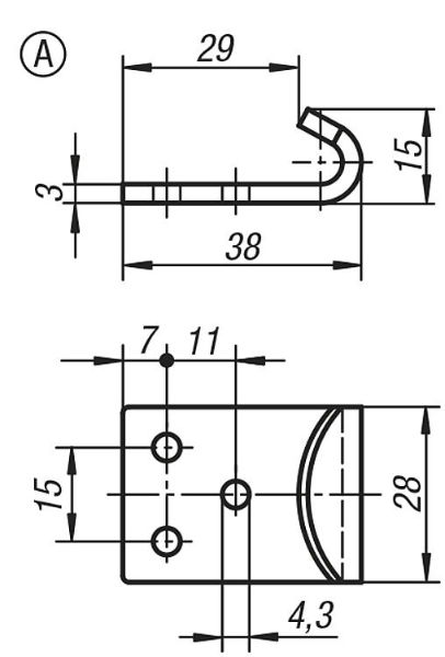 Stainless Steel Short Catch Plate GH-51.9143382