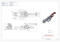 GH-431M-R 318Kg horizontal latch toggle clamp with safety lock