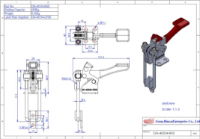 Overall Height 111mm. Overall Length 121.5mm. Holding Force 450daN