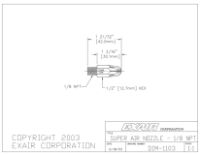 Mini Super Air Nozzle In Zinc Alloy 1/8" BSP Male Force 255g