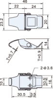 Nickel Plated Light Duty Toggle Latch L=46mm C-3430