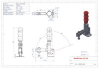 GH-12502-BSS Stainless Steel Flat Base Vertical Toggle Clamp