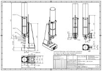 Pneumatic Press 8.5KN 120mm Stroke Dimension B 65-350mm