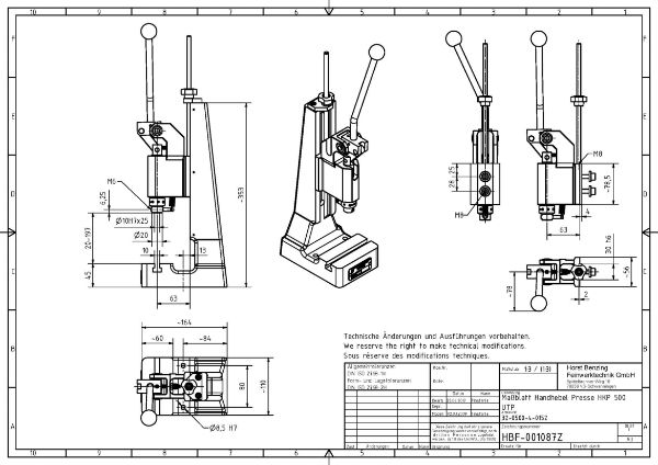 Toggle Press 40mm Stroke 5.0kN Capacity with Fine Adjustment